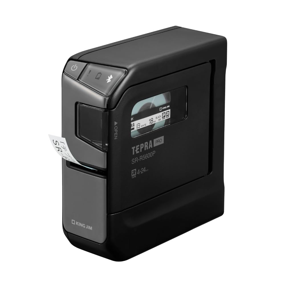 King Jim Tepra PRO Label Printer for PCs and Smartphones Label (SR-R5600P) (Compatible Width 4-24mm)