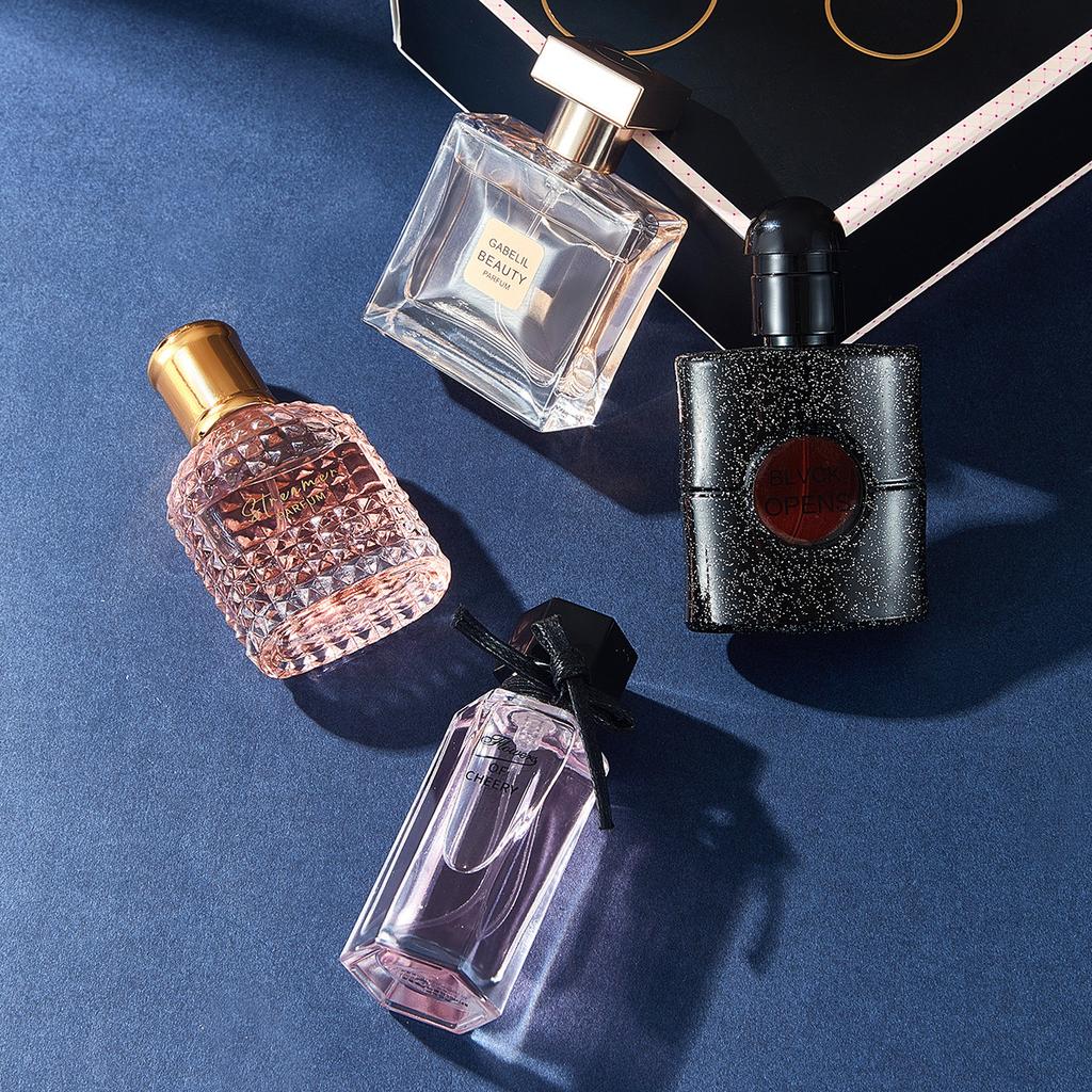 Ladies Perfume Set, Fresh and Lasting Light Fragrance Gift Box Four-piece Set