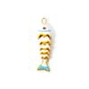 3D Plated Enamel Fish Charms Carp Drip Oil  Fish Bag Pendant Movable Mini Metal Fish  Key Ring