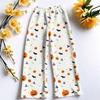 Damen Flanell Schlafanzughose für Halloween Gerade geschnitten Feiertags Loungewear Nachtwäsche