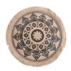 Elegant Jute Placemats With Tassels Heat Insulation Mats Dining Table Embroidery Tassels Table Mat Pad Tableware Coaster Party