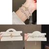 Butterfly Jewelry Bracelet With Zircon And Simulated Pearl For Women Gift Giving