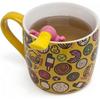 Tea Infuser Loose Tea Gift Set, Cute Platypus Couple Tea Strainer In Lovely Gift Box, Set Of 2, Gray And Pink