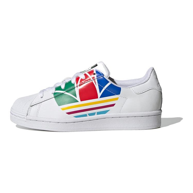 (GS) adidas Superstar Pure J Colorful Trefoil - Cloud White Kids FW4005 EU 35⅔
