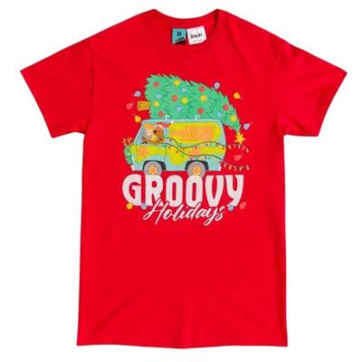 Scooby Doo Unisex Adult Groovy Holidays T-Shirt