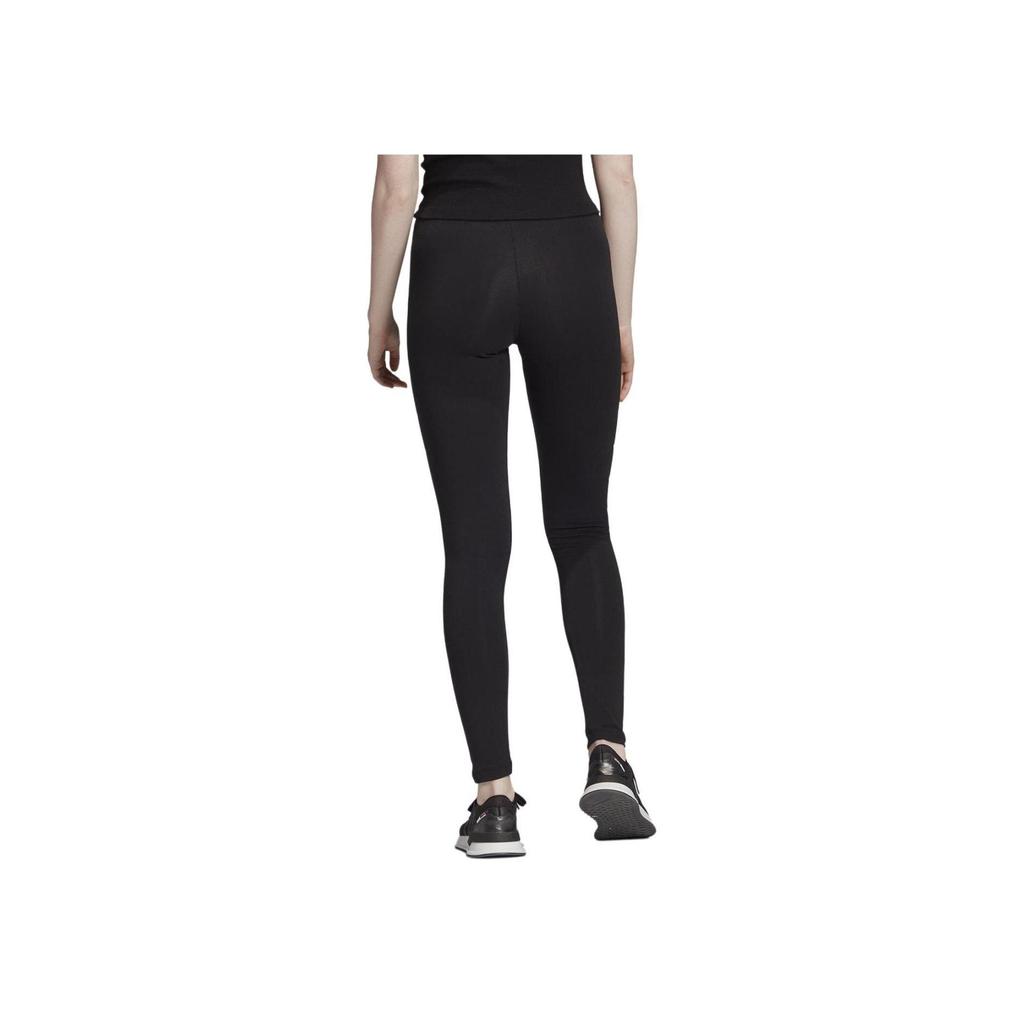 adidas Originals Logo Print Bequeme lässige Hose mit Bündchen Damen Unterteile Schwarz FT1830