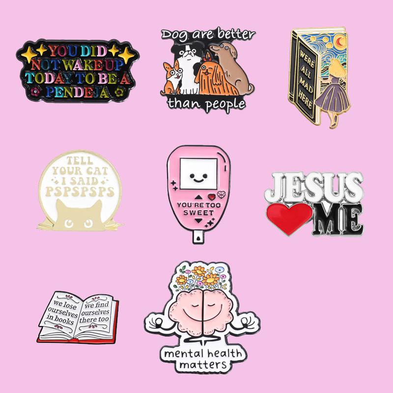 Alloy Cartoon Unique Brooch With Eyecatching Colors For Style Personalized
