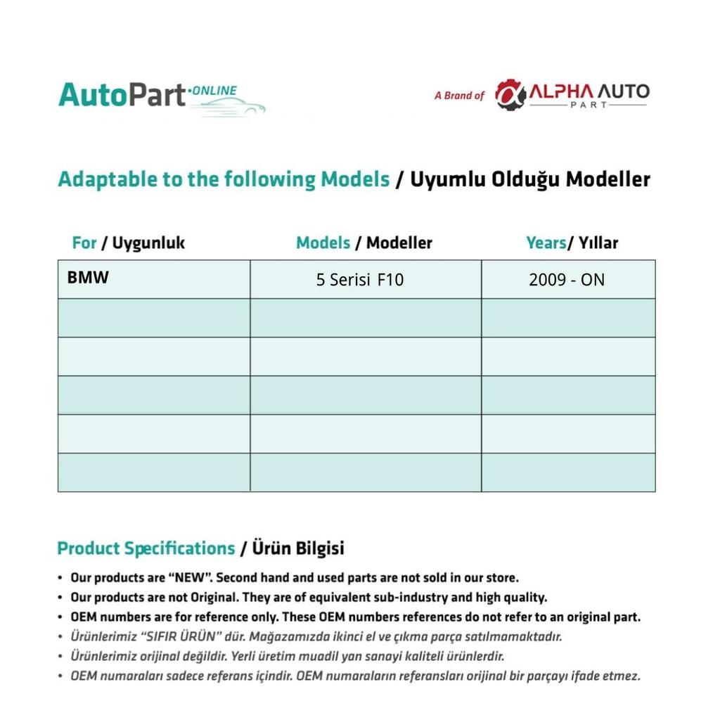 Door Lock Vacuum Kit for BMW 5 Series F10