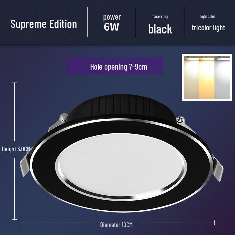 5W LED Recessed Ceiling Spotlight for Living Room - 7.5cm Opening