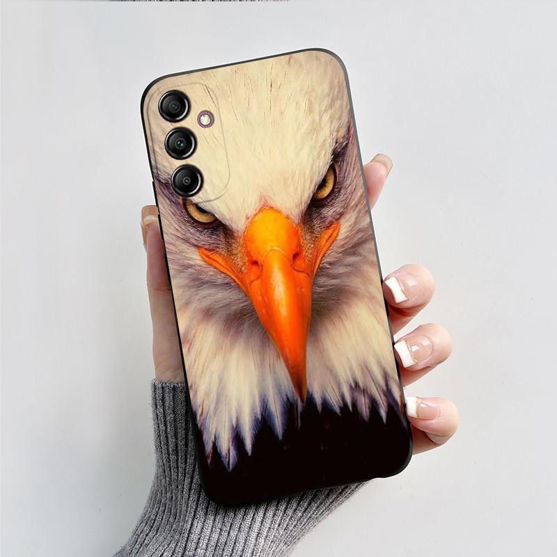 For Samsung A14 Case Galaxy A14 5G Cover SM-A145F A145M SM-A146B Luxury Fashion Black Silicone Phone Case Shockproof Back Cover