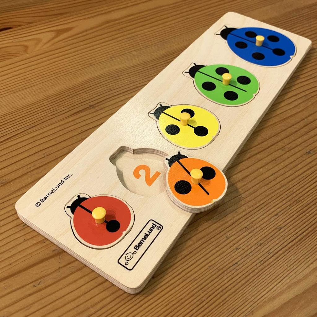 BorneLund Original First Pickup Puzzle Marienkäfer Um 2 Jahre HY711900 [5 Teile]