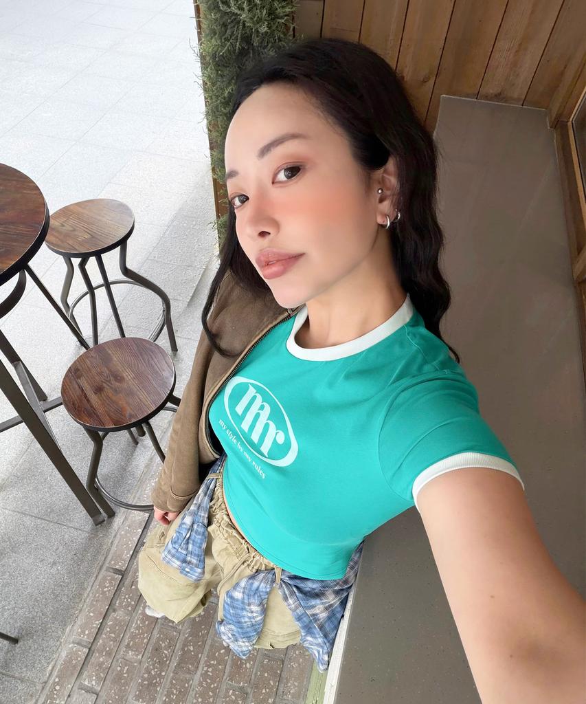 Maseumaluljeueopaeleol Signature Symbol Ringer T-Shirt_Teal Green