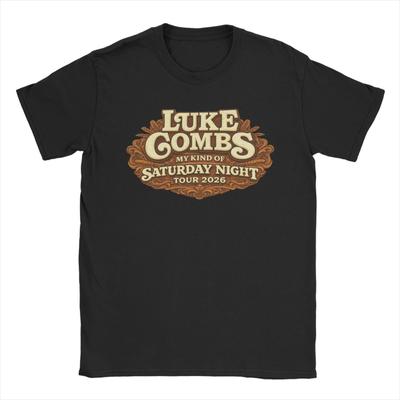 Vintage T Shirt Summer Lukes Combs My Kind Of Saturday Night Tour 2026 Tee Shirt For Man Short Sleeve Clothing