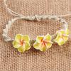 European and American Summer Fashion Necklace, Soft Pottery Flower Shell Bracelet, Woven Adjustment Anklet, Seaside Vacation Jewelry