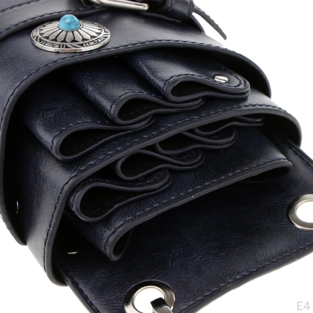 Leather Barber Hair Bag Hairdressing Pouch Case