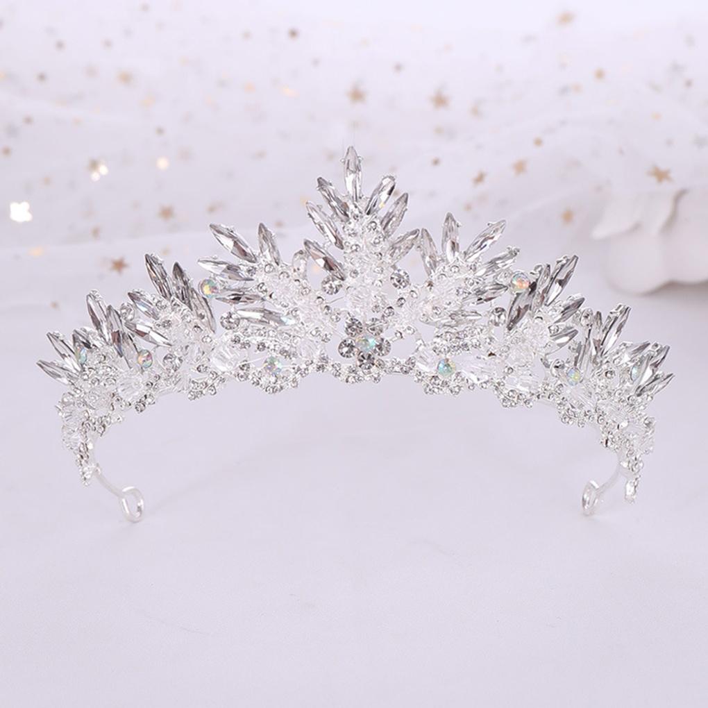 Women's Snow Queen Wedding Tiara Self-Wedding Crown Hair Accessory