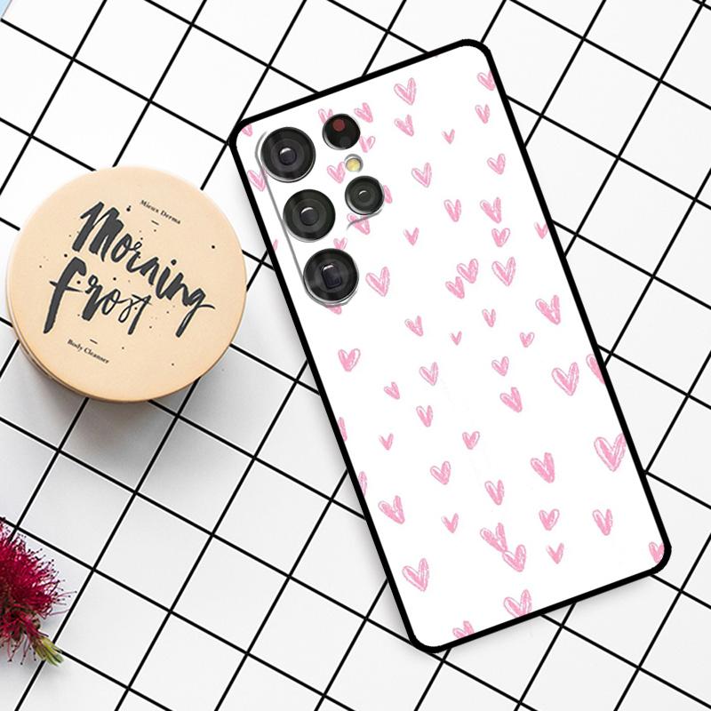 Heart Cartoon Girls Case For Samsung Galaxy S25 Ultra S23 S22 S21 S20 S24 Ultra S9 S10 Plus S25 FE Phone Cover