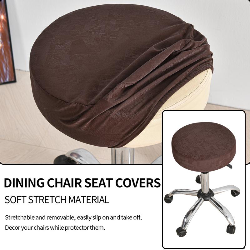 Stool Cover Round Bar Stool Cover Waterproof Chair Slipcover With Elastic Cushion Round Bar Stool Seat Cover For Bar Round Chair