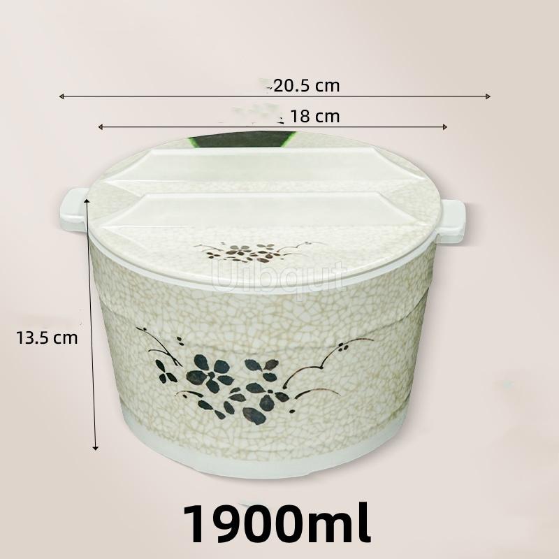 

Melamine packaged rice big bowl basin barrel rice bucket hotel restaurant multi person noodle bucket plastic anti rice bowl