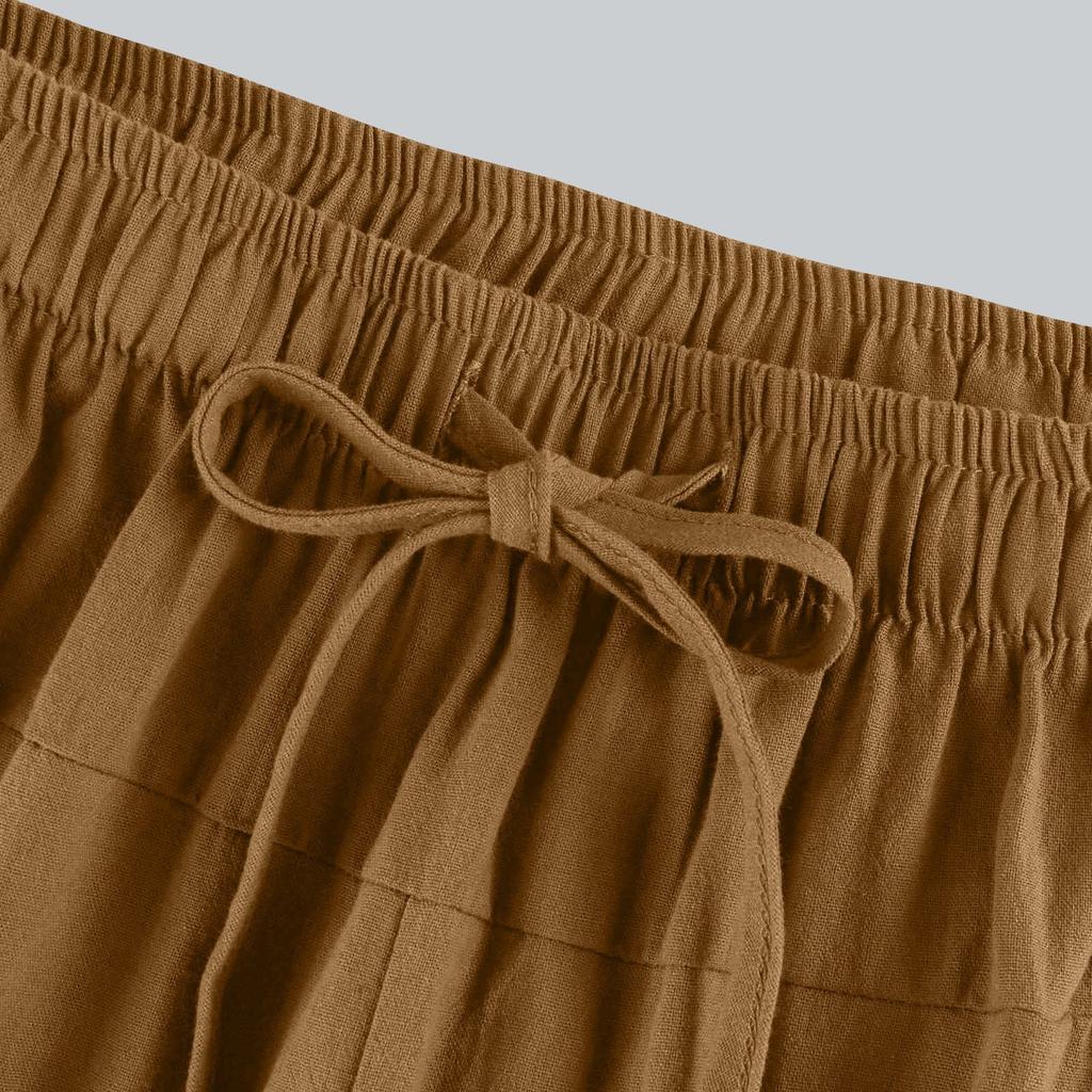 Herren Acht-Zoll Lässige Lockere Kordelzug Sommer Acht-Zoll Hose