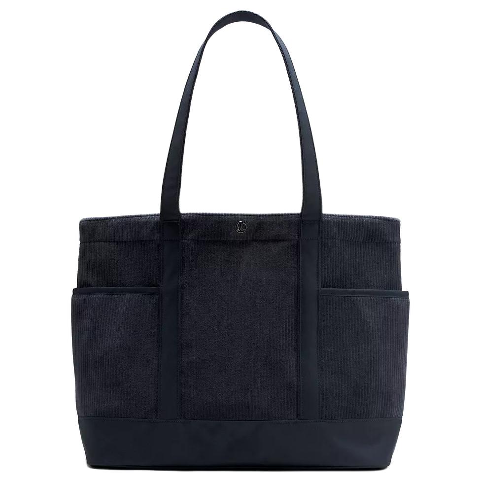 Lululemon Daily 20L Multi-Pocket Casual Cotton Tote Bag Unisex Tote Bags Navy-Blue LU9BZXS-031382 Marine Blue/TRNV