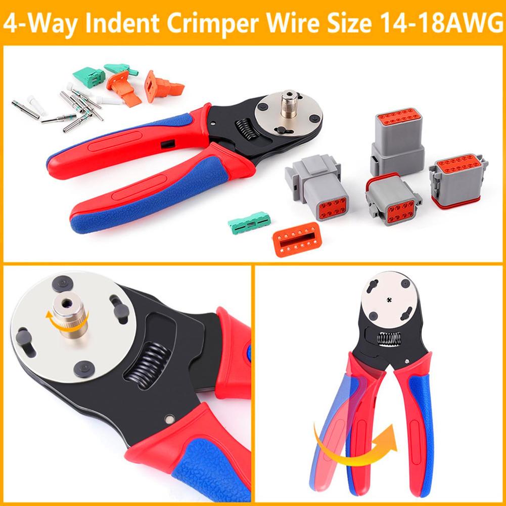 For Extreme Sports Crimping Tool 24AWG Crimp Tool Tin Plated Connectors 36.4 X 26.9 X 7.11 Cm Nylon And Tin Bronze Materials