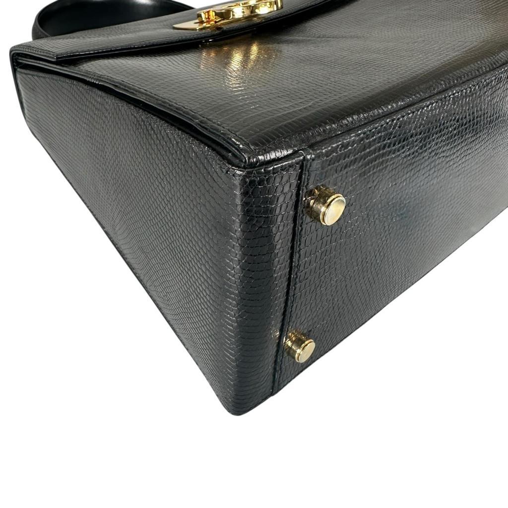 Salvatore Ferragamo Handbag black Women 2wayShoulder Bag used