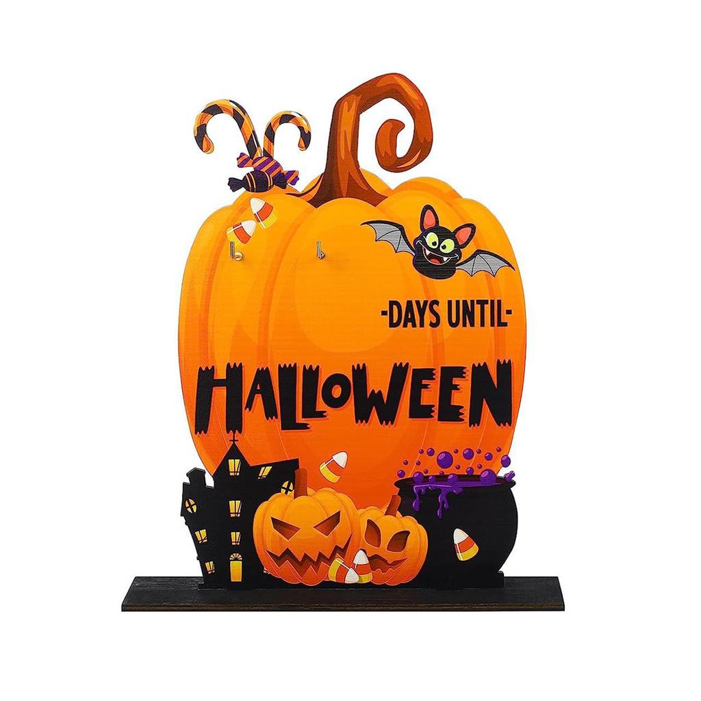 Halloween Countdown Calendar Wood Advent Calendars Party Decor Home House Gift