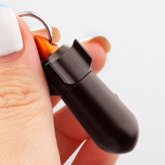 Mini Sealed Jar Waterproof Moisture-proof High Hardness Good Sealing Aluminum Alloy Keychain Tablet Bottle Camping Supply