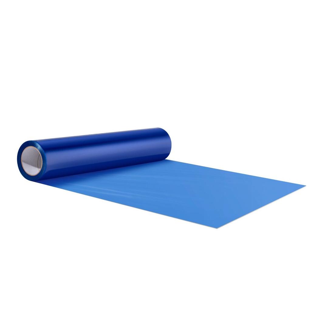 Floor Protection Film 24" X 200' Self Adhesive Car Mat Protector PE Blue