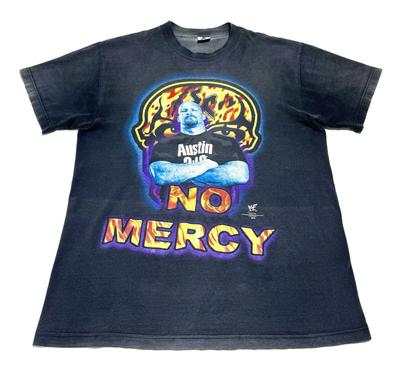Vintage 1999 Stone Cold Steve Austin No Mercy WWF T-Shirt 90s Super Faded Black Unisex T-Shirt
