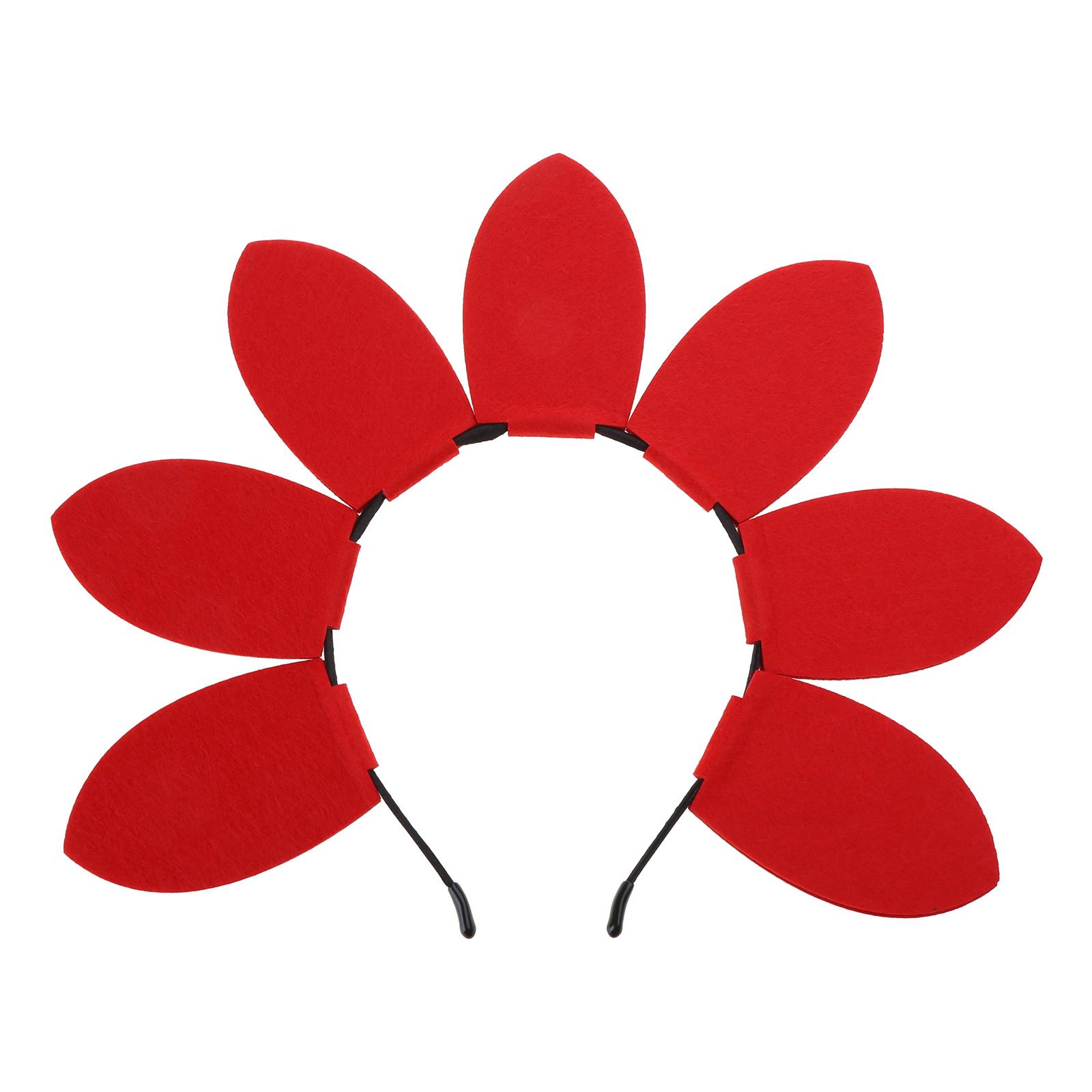 

Fun Sunflower Summer Headwear Floral Petals Headband Party Costume Stall Pedlar Supply for Picnic Pool Parties красный