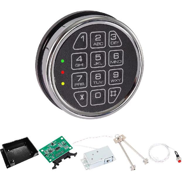 fireproof keypad replacement with lock for some gun safe,cabinet safe black