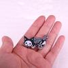 Cute Cat Skull Brooch: Meow Emblem