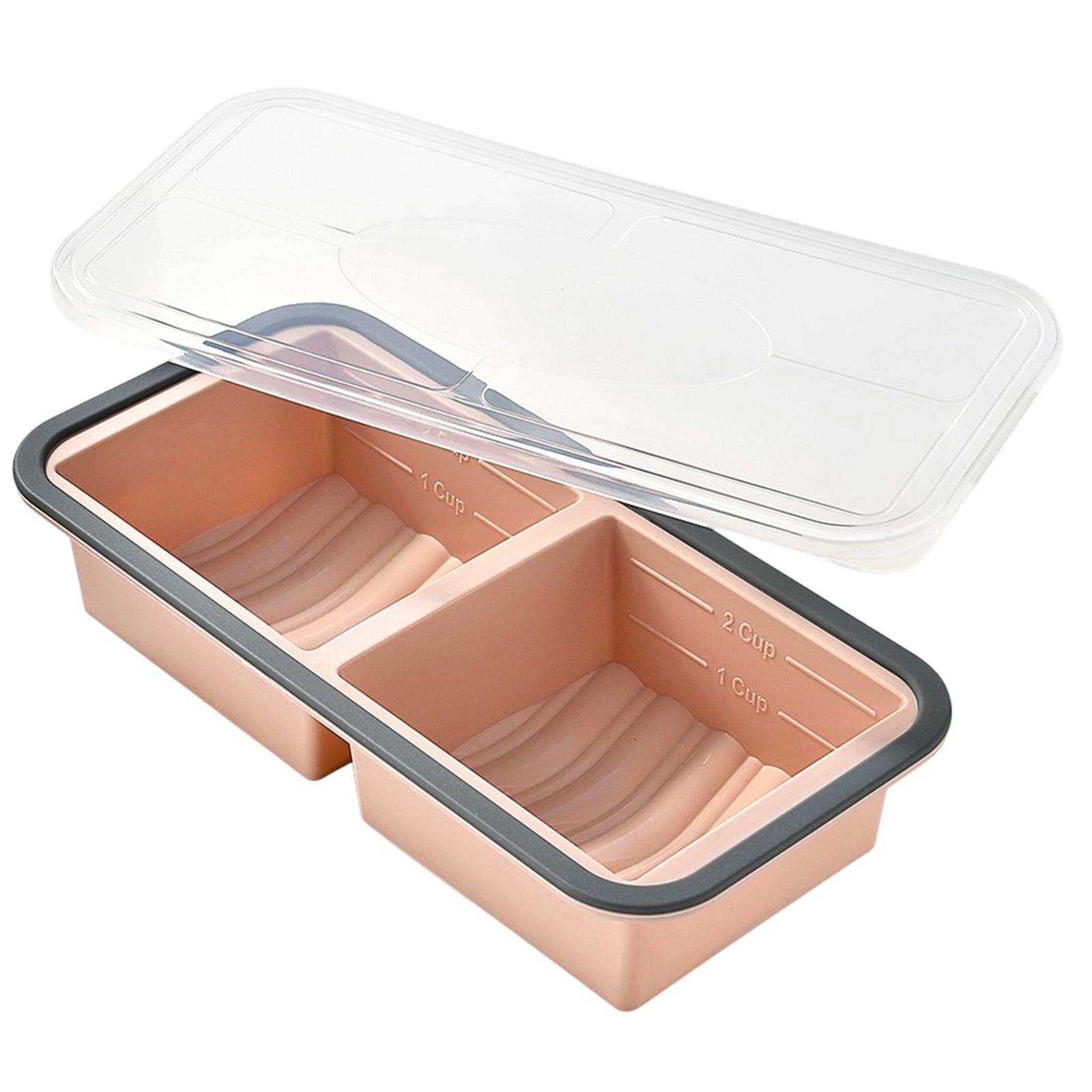 

Silicone Food Prep & Storage Container — Food-Grade, Airtight, And Sectioned Organizer. Portable, , And Drop-Resistant — Ideal For Kitchen Meal Prep, One Size рожевий