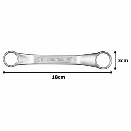 TONE Short Box Wrench (45°) M46-1921 Width across flats 19 x 21mm