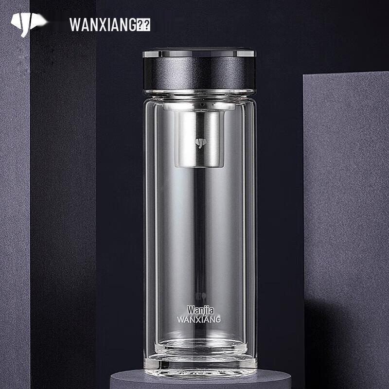Double-Layer Glass Business Water Bottle