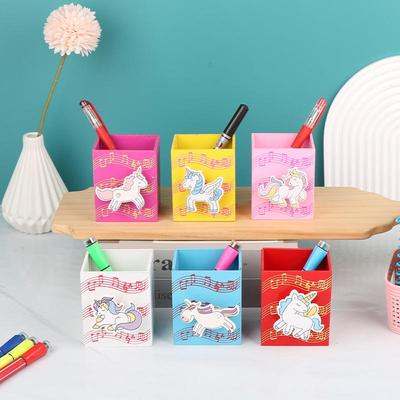 Portapenne Pegaso in Legno Cartoon - Fascino Infantile, Logo Stampabile