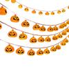 Halloween Pumpkin String Lights with 6 Double-Sided Large Pumpkins, 20 LED Battery Powered Decor