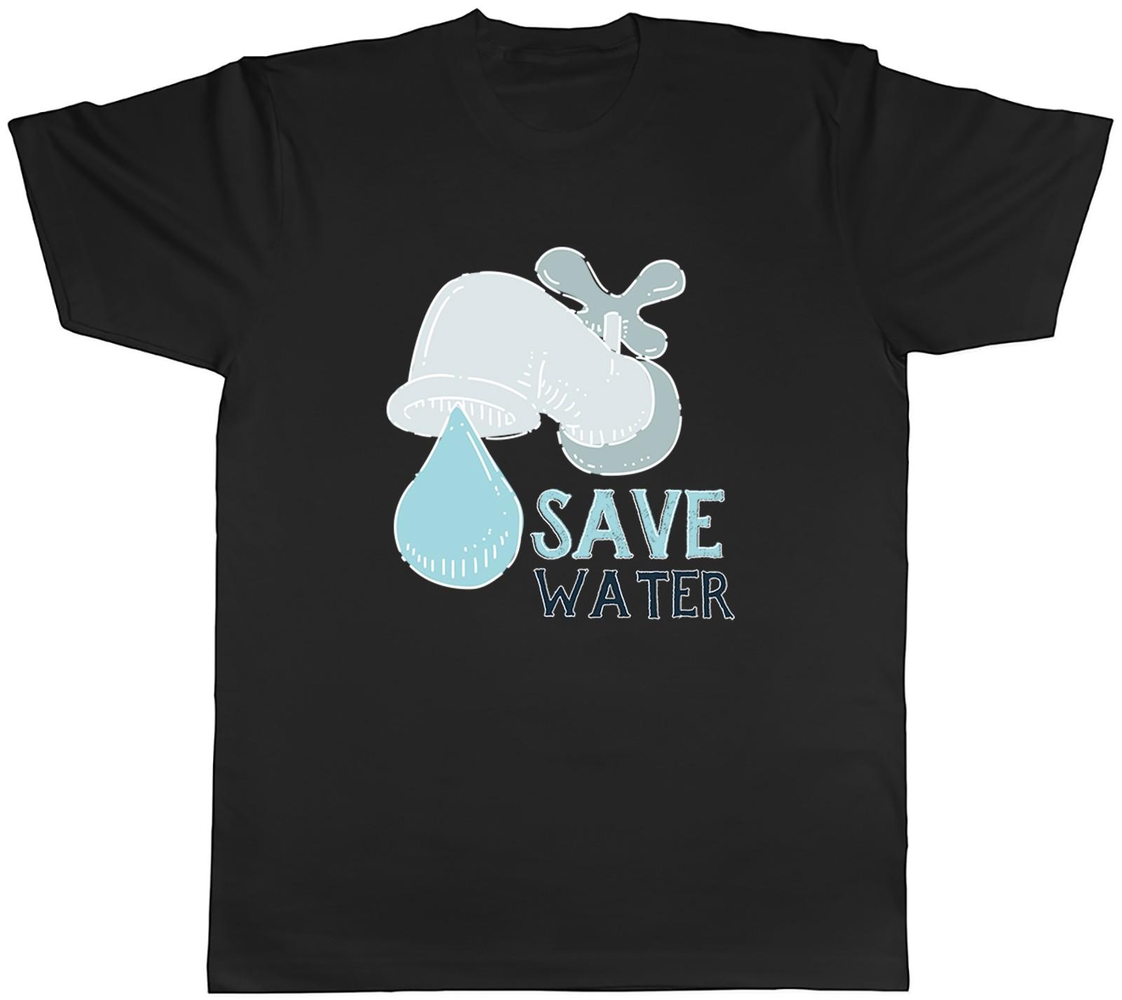 Save Water Dripping Tap Mens T-Shirt Tee Gift Top XXXL