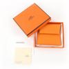 Pristine HERMES Coin case Bastia Orange Epsom Leather Women Used