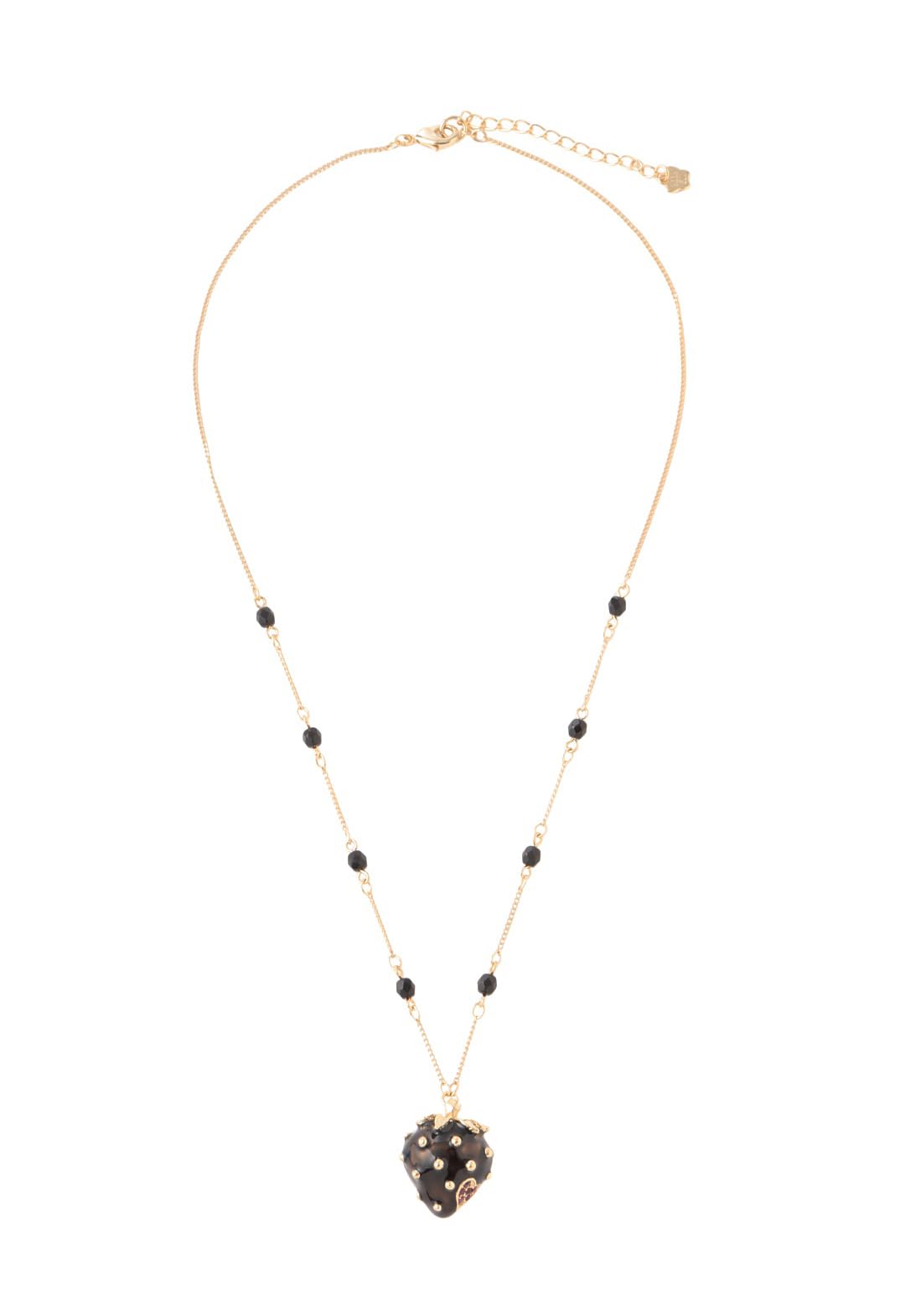 Ожерелье с мотивом клубники SAMN199750XD [Anna Sui] чёрный