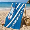 Cardiff Fc Clublogo Strandlaken Microvezel Strandlaken, Lichtgewicht en Sneldrogend, voor Zomervakantie, Zwembad Fan Verjaardagscadeau