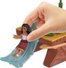 Mattel Disney Moana Toy Adventures of Moana Canoe Playset with Floating Moana Little 1 Character 6 Play 10 Accessories Canoe, Doll, Friend, Areas,