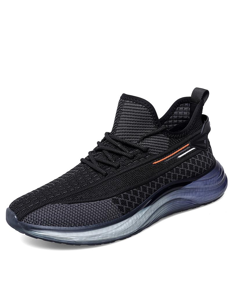 Men'S Shoes Breathable Running Sneakers Men Lightweight Mesh Upper Shock Absorption Sporty Men Lightweight Casual Hollow