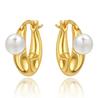 New 925 Silver Pearl Set Charms Ring Heart Earrings Beads Romantic Pendant Fit Bracelets Necklace Fine Jewelry Gift