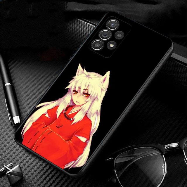 Telefon mobil mat Anime drăguț Inuyasha Coque pentru Samsung A32 4g A71 A41 A52 A72 A51 A21s A12 A02s A31 A03s A22 A23 A33 A52s 5g