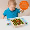 Houten wortelgeheugen oogst spel Montessori speelgoed, radijzen vorm kleur sorteren bijpassende educatieve speelgoed, fijne motoriek cadeaus voor kinderen van 2+
