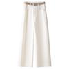 Women's Light-Colored Wide-Leg Jeans: Petite, Slimming, Straight-Leg Nine-Point Pants for Summer 2025