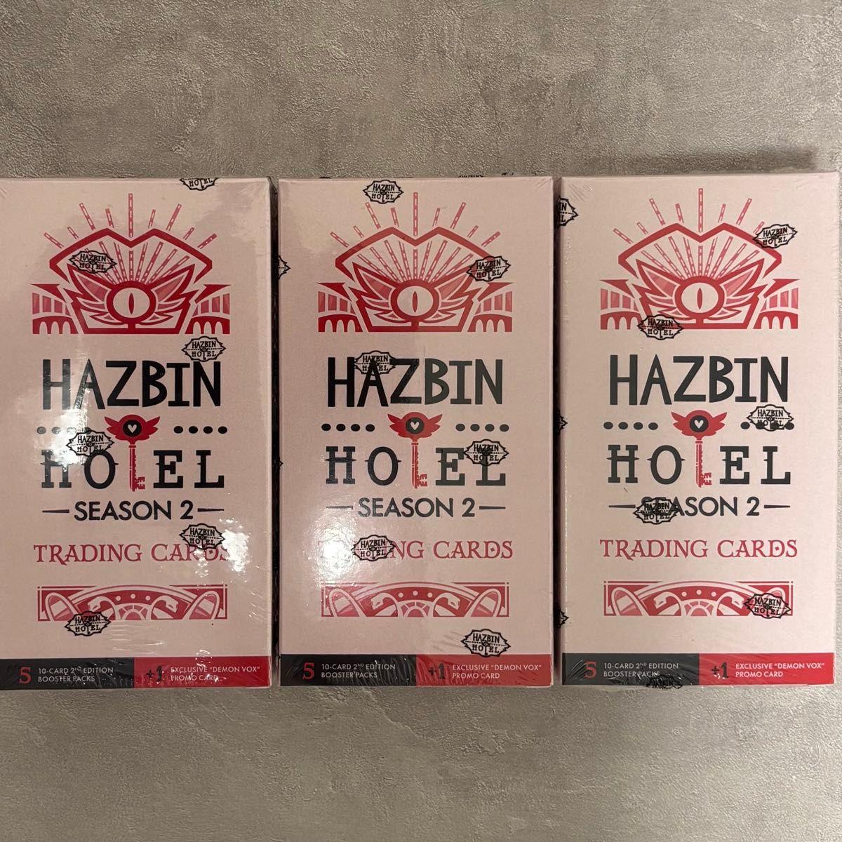 Used 3 Boxes Hazbin Hotel Season 2 Trading Card 2nd Blister Box with Promo HAZBIN HOTEL